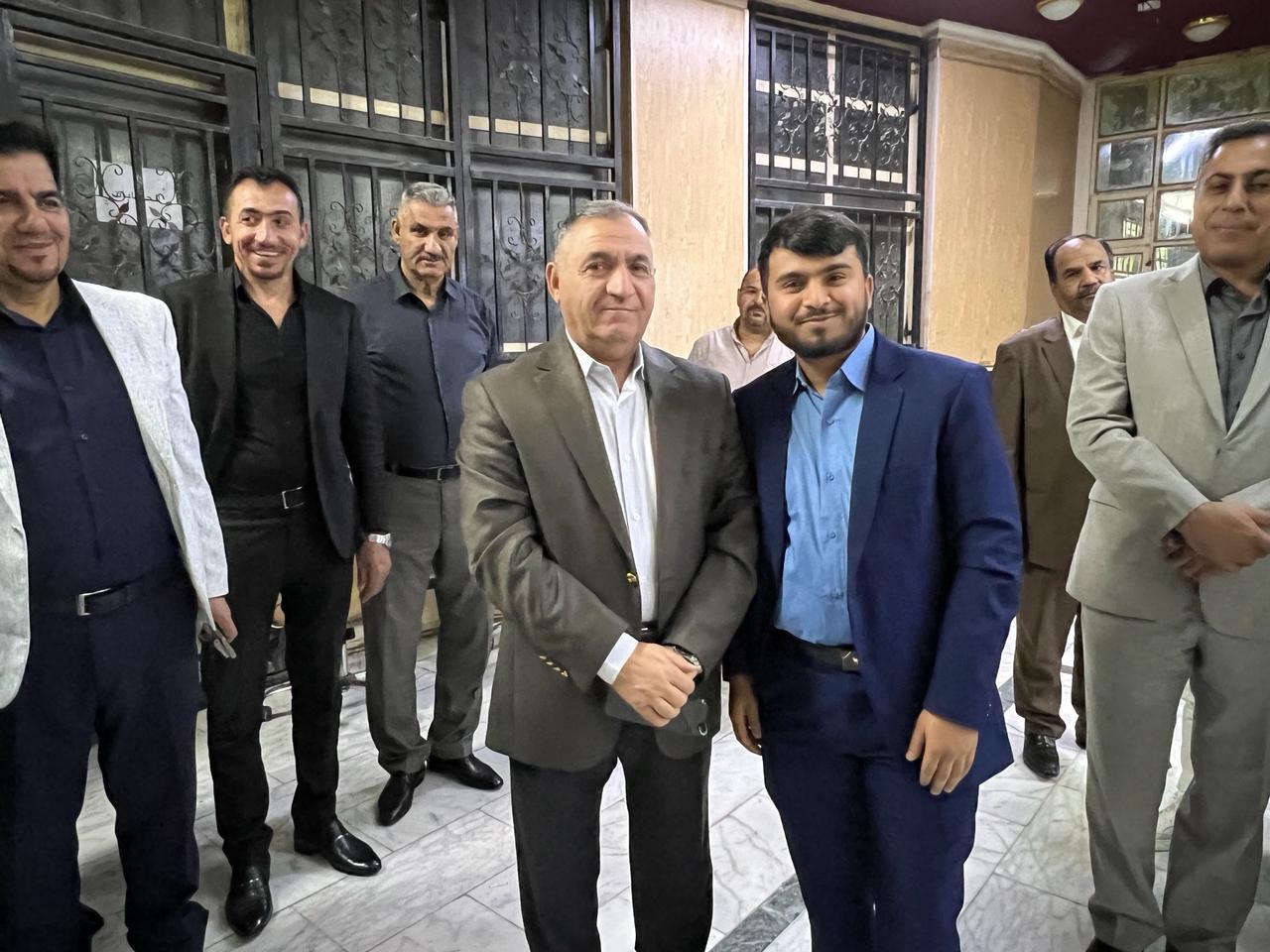 With President of Al-Iraqia University